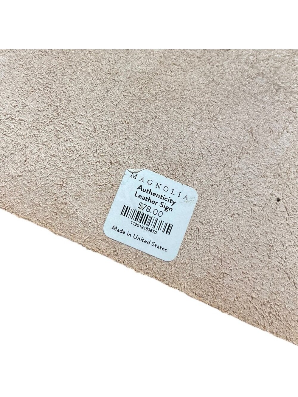 Magnolia Authenticity Leather Sign - Picture 6 of 6